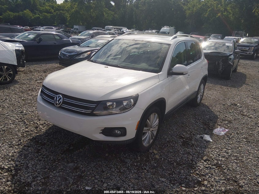 2013 Volkswagen Tiguan VIN WVGAV3AX7DW577738 IAAI salvage auction — NORMAL WEAR, Clear (Tennessee), sold $1,350 on 2026-07-16 (photo 2)