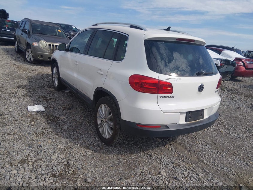 2013 Volkswagen Tiguan VIN WVGAV3AX7DW577738 IAAI salvage auction — NORMAL WEAR, Clear (Tennessee), sold $1,350 on 2026-07-16 (photo 3)