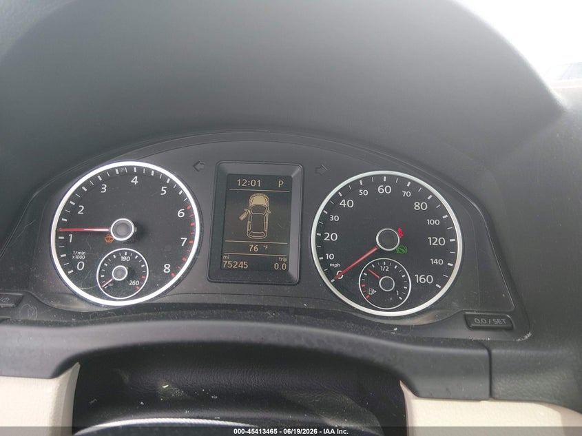 2013 Volkswagen Tiguan VIN WVGAV3AX7DW577738 IAAI salvage auction — NORMAL WEAR, Clear (Tennessee), sold $1,350 on 2026-07-16 (photo 7)