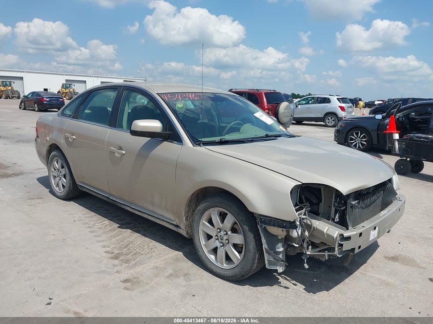 2006 Mercury Montego VIN 1MEFM40176G615433 IAAI salvage auction — HAIL, Salvage (Texas), sold $300 on 2026-07-10 (photo 1)