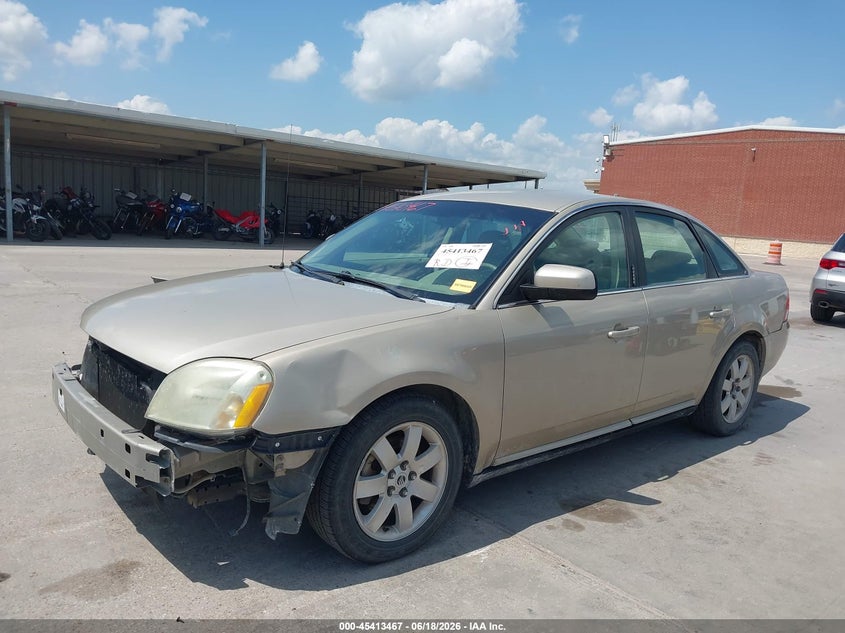 2006 Mercury Montego VIN 1MEFM40176G615433 IAAI salvage auction — HAIL, Salvage (Texas), sold $300 on 2026-07-10 (photo 2)