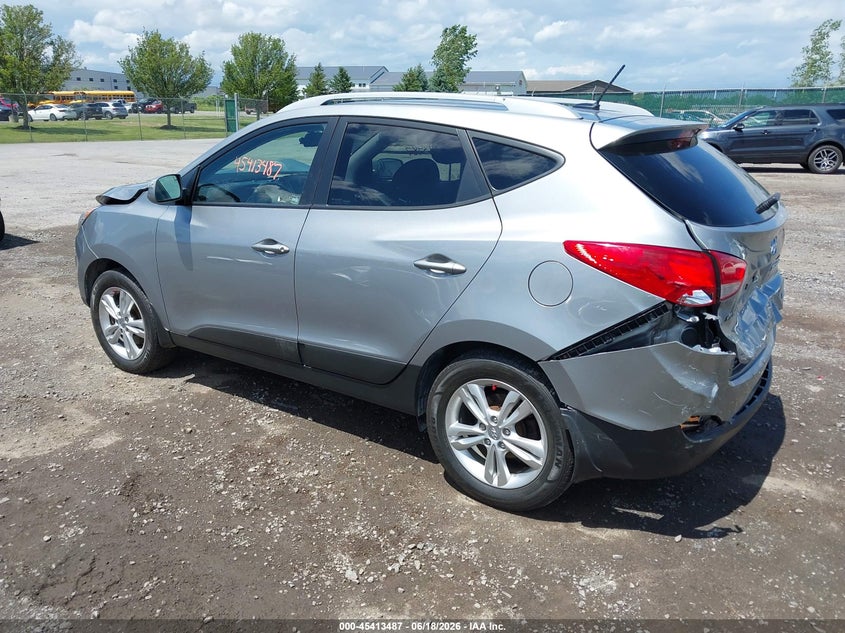 2013 Hyundai Tucson VIN KM8JUCAC0DU729287 IAAI salvage auction — FRONT & REAR, Salvage Title, sold $1,100 on 2026-07-09 (photo 3)