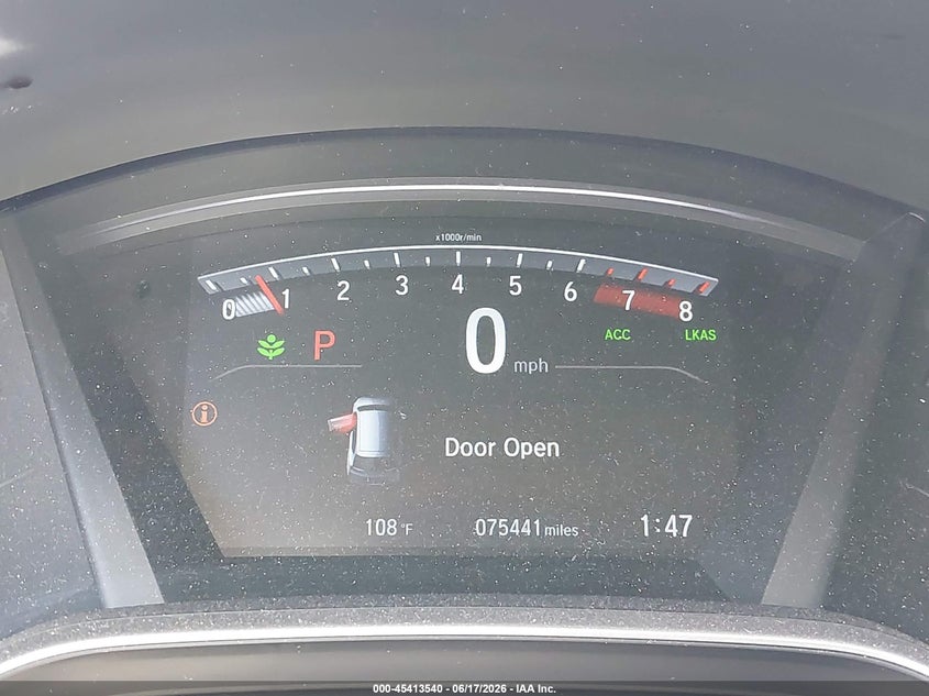 2018 Honda Cr-v VIN 7FARW1H55JE043493 IAAI salvage auction — FRONT END, Salvage Title, sold $6,800 on 2026-07-13 (photo 7)