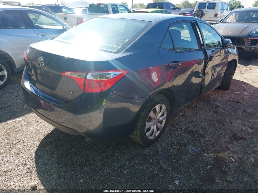 2014 Toyota Corolla VIN 5YFBURHE1EP010051 IAAI salvage auction — RIGHT SIDE, Clear (Indiana), sold $1,650 on 2026-07-22 (photo 4)