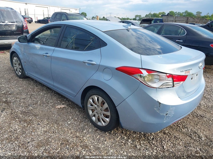 2013 Hyundai Elantra VIN KMHDH4AE6DU539700 IAAI salvage auction — NORMAL WEAR, Clear (Montana), sold $475 on 2026-07-29 (photo 3)