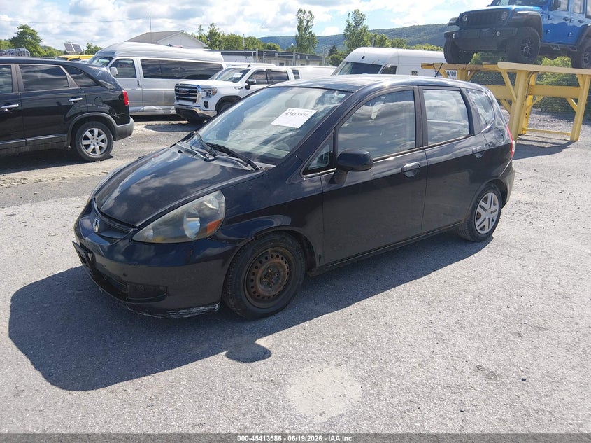 2007 Honda Fit VIN JHMGD38457S066049 IAAI salvage auction — NORMAL WEAR, Clear (Pennsylvania), sold $225 on 2026-07-15 (photo 2)