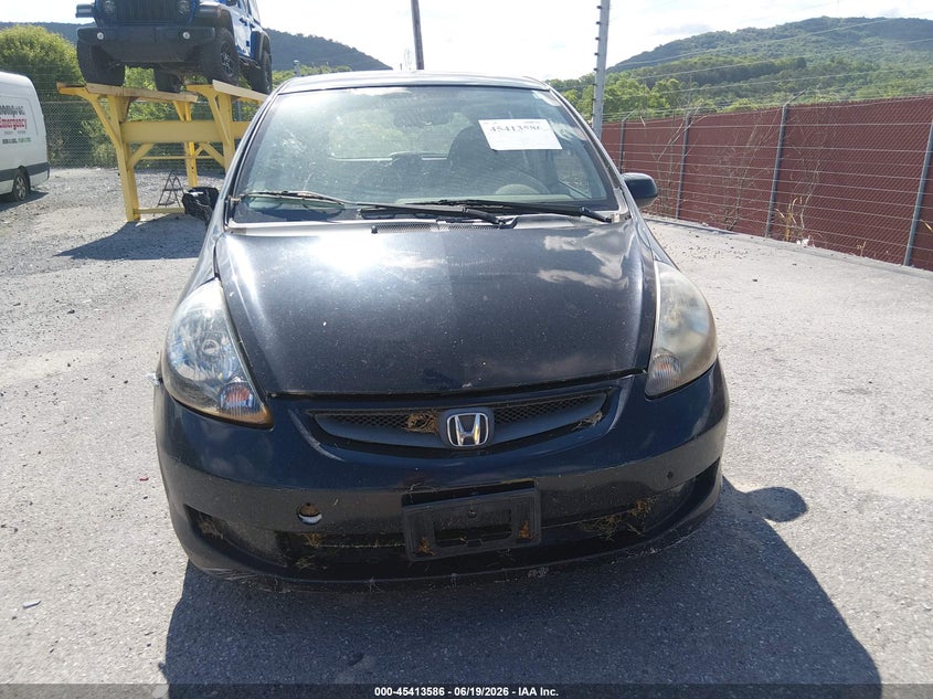2007 Honda Fit VIN JHMGD38457S066049 IAAI salvage auction — NORMAL WEAR, Clear (Pennsylvania), sold $225 on 2026-07-15 (photo 6)