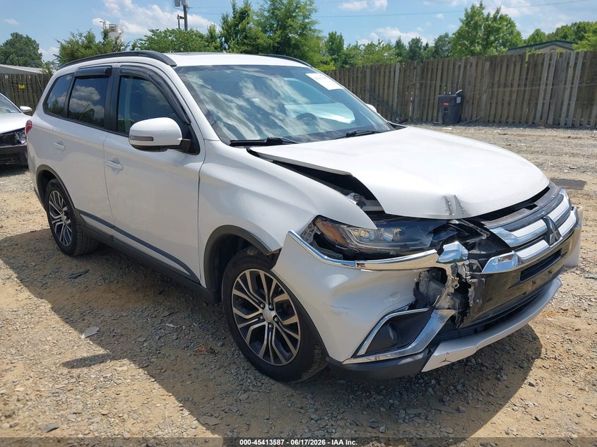 2016 Mitsubishi Outlander VIN JA4AZ3A36GZ008110 IAAI salvage auction — RIGHT FRONT, Clear (Virginia), sold $2,950 on 2026-07-06 (photo 1)