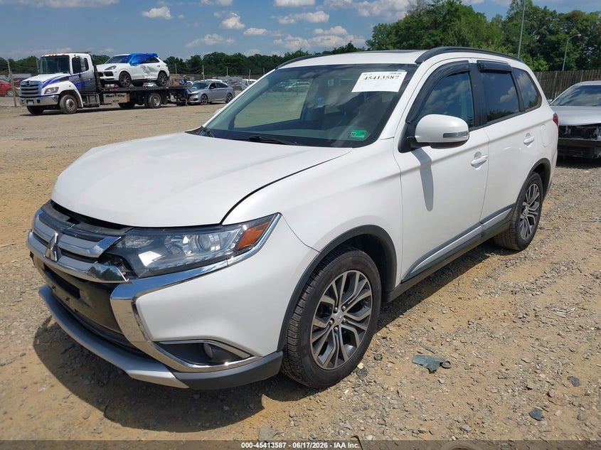 2016 Mitsubishi Outlander VIN JA4AZ3A36GZ008110 IAAI salvage auction — RIGHT FRONT, Clear (Virginia), sold $2,950 on 2026-07-06 (photo 2)