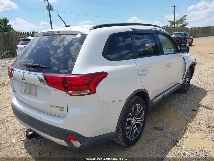 2016 Mitsubishi Outlander VIN JA4AZ3A36GZ008110 IAAI salvage auction — RIGHT FRONT, Clear (Virginia), sold $2,950 on 2026-07-06 (photo 4)