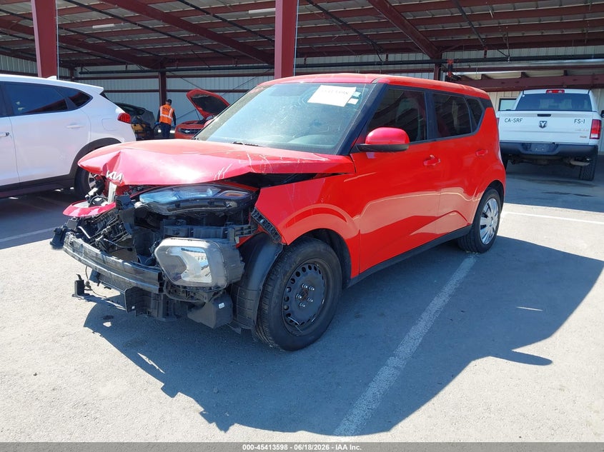 2022 Kia Soul VIN KNDJ23AU0N7157589 IAAI salvage auction — FRONT END, Clear (Arizona), sold $1,950 on 2026-07-07 (photo 2)
