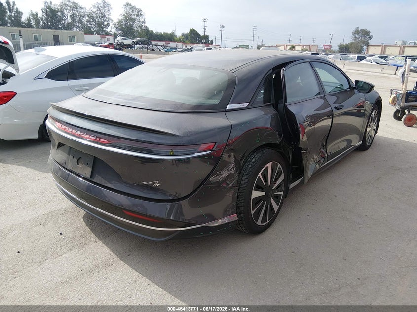 2023 Lucid Air VIN 50EA1PFA7PA009319 IAAI salvage auction — RIGHT SIDE, Salvage (California), sold $11,475 on 2026-07-15 (photo 4)