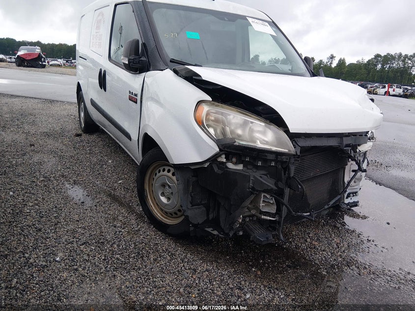 2016 Ram Promaster city VIN ZFBERFATXG6B21543 IAAI salvage auction — FRONT END, Salvage (South Carolina), sold $175 on 2026-07-29 (photo 1)