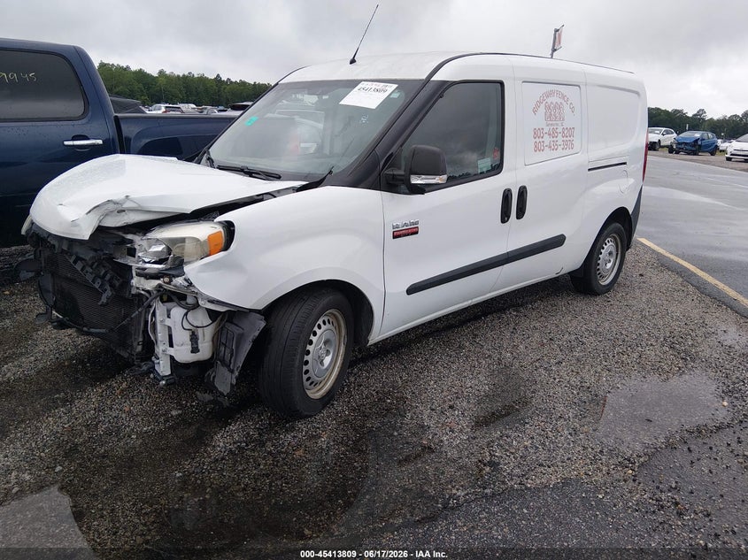 2016 Ram Promaster city VIN ZFBERFATXG6B21543 IAAI salvage auction — FRONT END, Salvage (South Carolina), sold $175 on 2026-07-29 (photo 2)