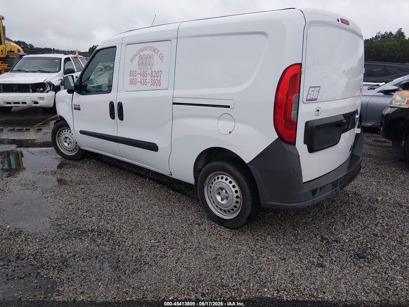 2016 Ram Promaster city VIN ZFBERFATXG6B21543 IAAI salvage auction — FRONT END, Salvage (South Carolina), sold $175 on 2026-07-29 (photo 3)