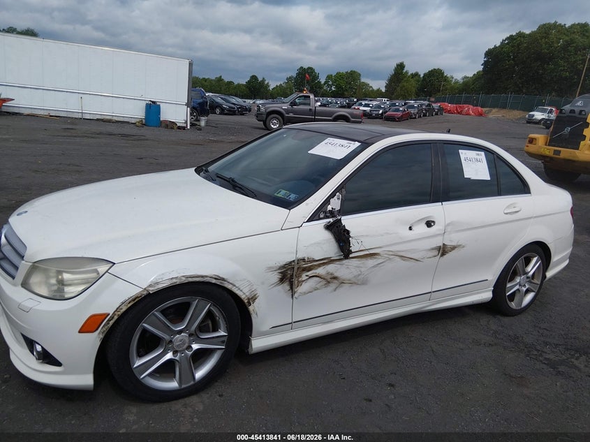 2010 Mercedes-benz C-klasse VIN WDDGF8BB7AF432860 IAAI salvage auction — LEFT SIDE, Salvage (Pennsylvania), sold $1,250 on 2026-07-07 (photo 6)