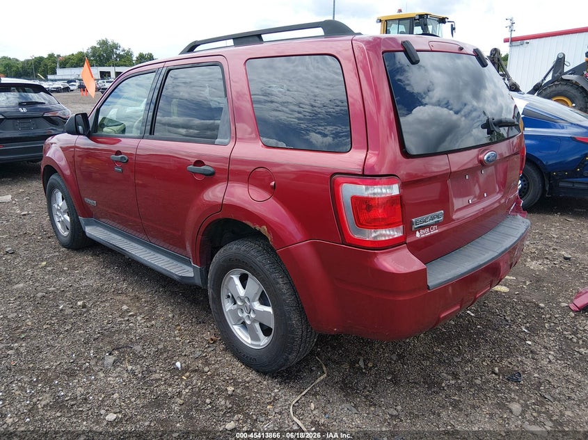 2008 Ford Escape VIN 1FMCU93Z98KA63027 IAAI salvage auction — REAR END, Salvage (Ohio), sold $275 on 2026-07-24 (photo 3)
