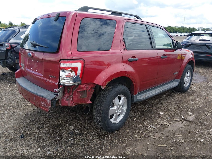 2008 Ford Escape VIN 1FMCU93Z98KA63027 IAAI salvage auction — REAR END, Salvage (Ohio), sold $275 on 2026-07-24 (photo 4)