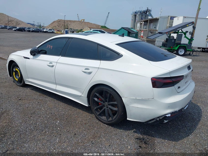 2023 Audi A5 sportback VIN WAUDACF56PA052902 IAAI salvage auction — RIGHT SIDE, Mv-907A (New York), sold $10,350 on 2026-08-25 (photo 3)