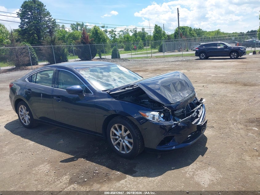 2016 Mazda 6 VIN JM1GJ1U53G1451547 IAAI salvage auction — FRONT END, Salvage (Virginia), sold $1,225 on 2026-07-21 (photo 1)