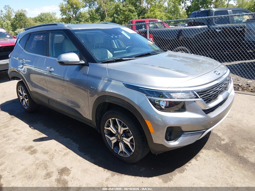 2021 Kia Seltos VIN KNDERCAA8M7218415 IAAI salvage auction — REAR END, Salvage (Ohio), sold $5,350 on 2026-07-14 (photo 1)