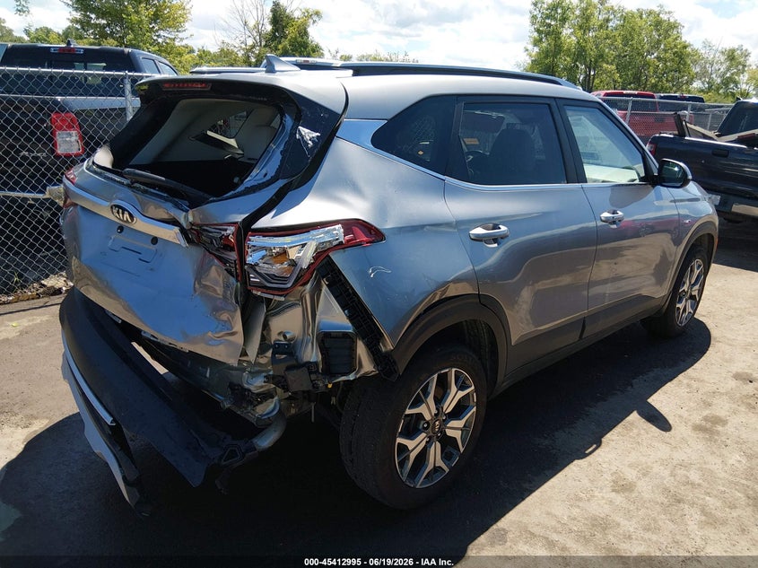 2021 Kia Seltos VIN KNDERCAA8M7218415 IAAI salvage auction — REAR END, Salvage (Ohio), sold $5,350 on 2026-07-14 (photo 4)