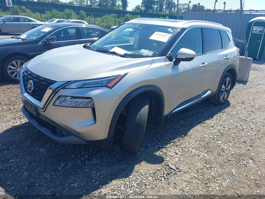 2021 Nissan Rogue VIN JN8AT3CB4MW236958 IAAI salvage auction — FRONT END, Wait Title, sold $75 on 2026-07-28 (photo 2)