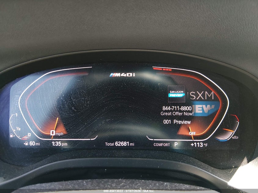 2020 BMW X4 VIN 5UX2V5C01L9B52874 IAAI salvage auction — NORMAL WEAR, Clear (Arizona), sold $23,150 on 2026-07-17 (photo 7)