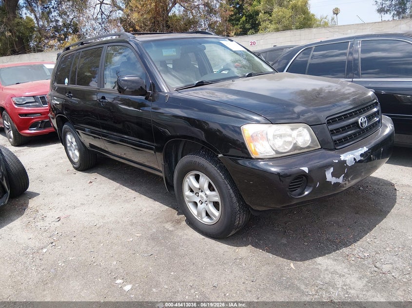 2003 Toyota Highlander VIN JTEGF21A830091132 IAAI salvage auction — NORMAL WEAR, Clear - Dealer Only (California), sold $550 on 2026-07-09 (photo 1)