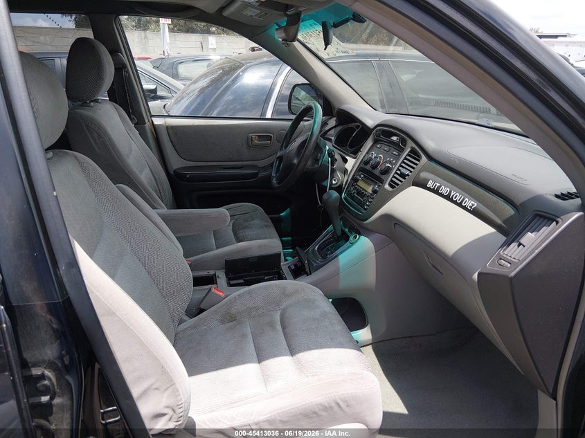 2003 Toyota Highlander VIN JTEGF21A830091132 IAAI salvage auction — NORMAL WEAR, Clear - Dealer Only (California), sold $550 on 2026-07-09 (photo 5)