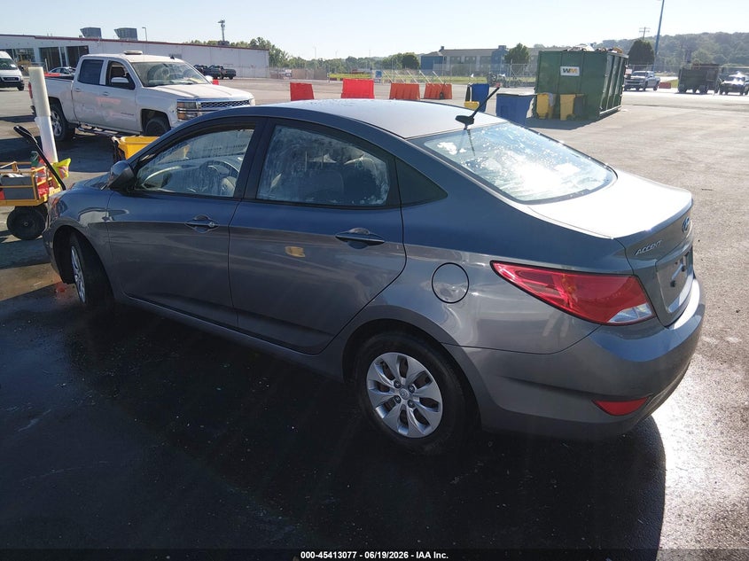 2016 Hyundai Accent VIN KMHCT4AE3GU017704 IAAI salvage auction — SIDE, Salvage (Missouri), sold $800 on 2026-07-14 (photo 3)