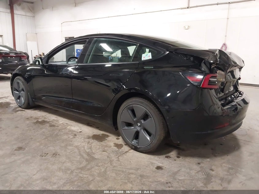 2021 Tesla Model 3 VIN 5YJ3E1EB0MF065579 IAAI salvage auction — REAR END, Salvage (Iowa), sold $7,750 on 2026-07-21 (photo 3)