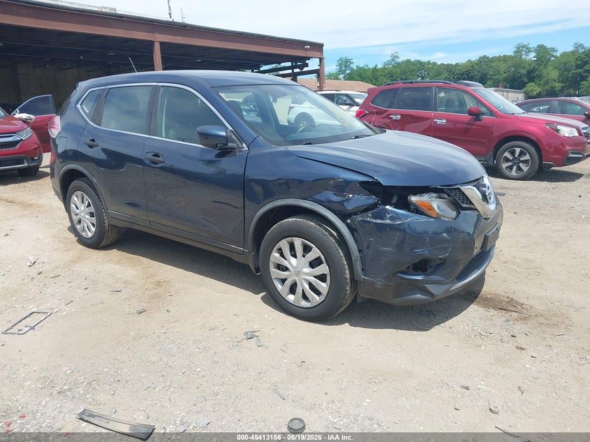 2016 Nissan Rogue VIN KNMAT2MV9GP713476 IAAI salvage auction — FRONT END, Salvage Title, sold $800 on 2026-07-28 (photo 1)