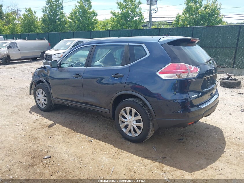 2016 Nissan Rogue VIN KNMAT2MV9GP713476 IAAI salvage auction — FRONT END, Salvage Title, sold $800 on 2026-07-28 (photo 3)