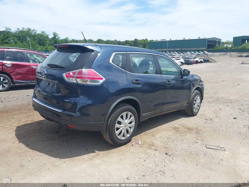 2016 Nissan Rogue VIN KNMAT2MV9GP713476 IAAI salvage auction — FRONT END, Salvage Title, sold $800 on 2026-07-28 (photo 4)