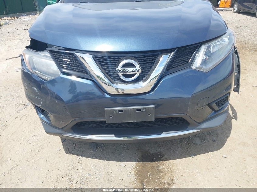 2016 Nissan Rogue VIN KNMAT2MV9GP713476 IAAI salvage auction — FRONT END, Salvage Title, sold $800 on 2026-07-28 (photo 6)