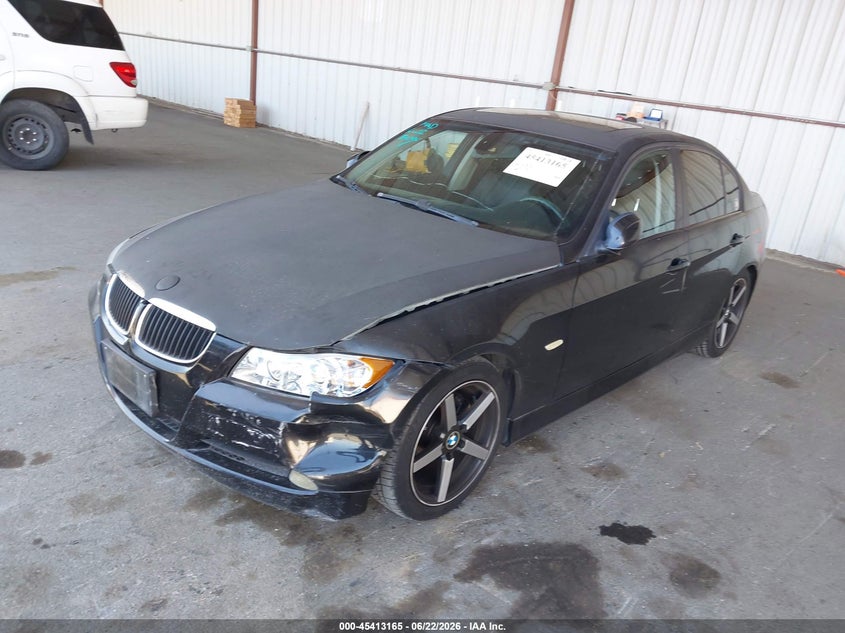 2006 BMW 3 series VIN WBAVB13546PT26667 IAAI salvage auction — FRONT & REAR, Salvage (California), sold $425 on 2026-07-18 (photo 2)