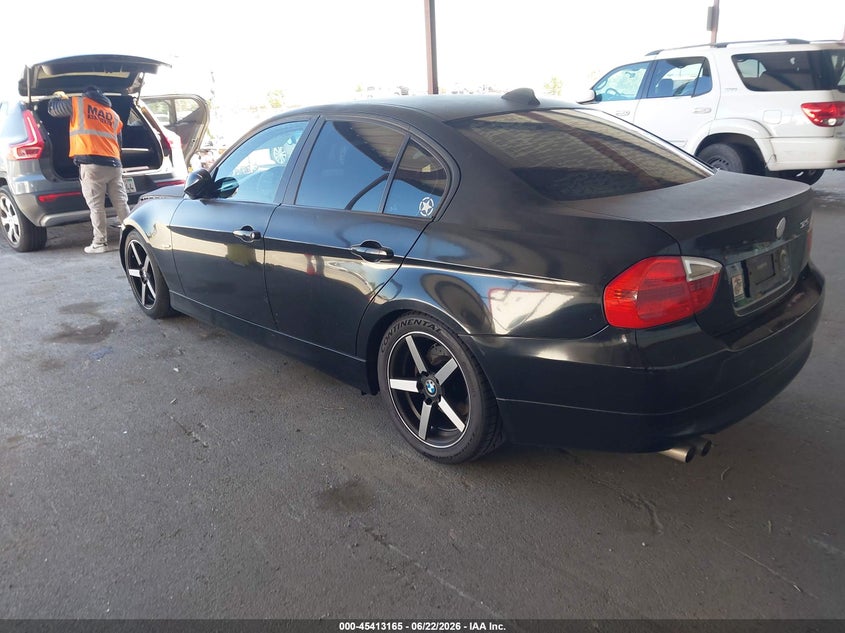 2006 BMW 3 series VIN WBAVB13546PT26667 IAAI salvage auction — FRONT & REAR, Salvage (California), sold $425 on 2026-07-18 (photo 3)