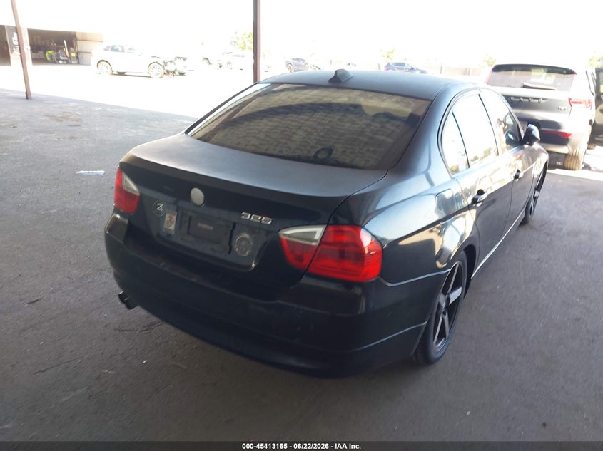 2006 BMW 3 series VIN WBAVB13546PT26667 IAAI salvage auction — FRONT & REAR, Salvage (California), sold $425 on 2026-07-18 (photo 4)