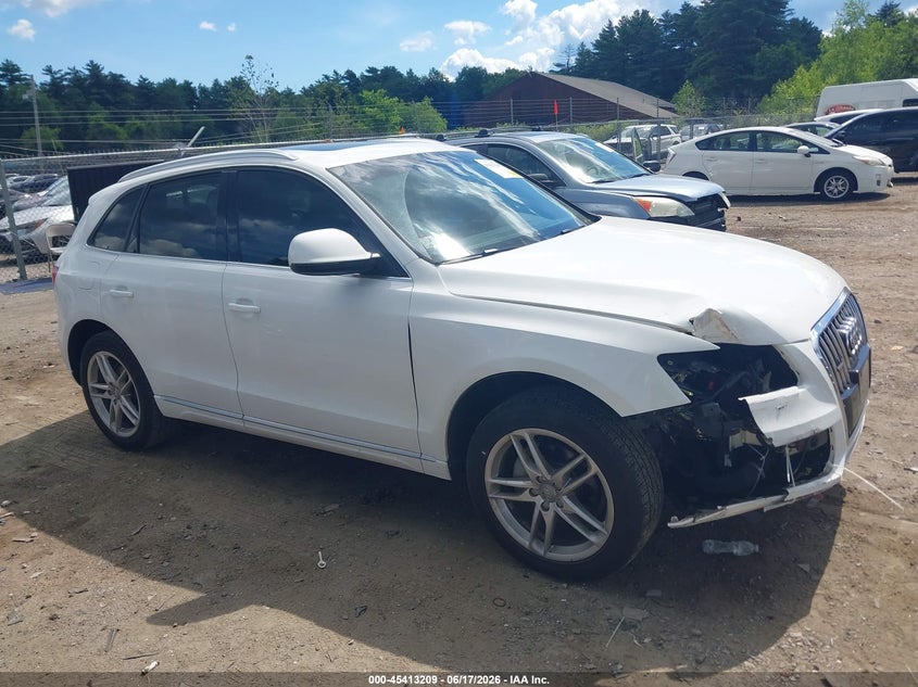 2013 Audi Q5 VIN WA1LFAFP0DA022077 IAAI salvage auction — FRONT END, Salvage (Massachusetts), sold $850 on 2026-07-24 (photo 1)