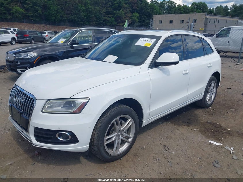 2013 Audi Q5 VIN WA1LFAFP0DA022077 IAAI salvage auction — FRONT END, Salvage (Massachusetts), sold $850 on 2026-07-24 (photo 2)
