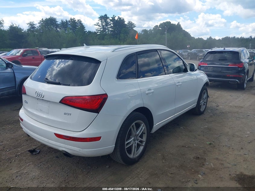2013 Audi Q5 VIN WA1LFAFP0DA022077 IAAI salvage auction — FRONT END, Salvage (Massachusetts), sold $850 on 2026-07-24 (photo 4)