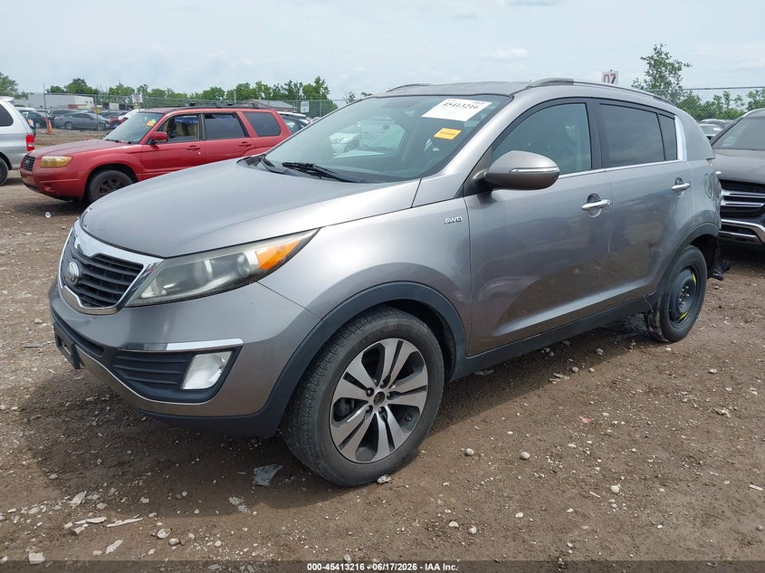 2013 Kia Sportage VIN KNDPCCA23D7463349 IAAI salvage auction — REAR END, Salvage Title, sold $1,450 on 2026-07-16 (photo 2)