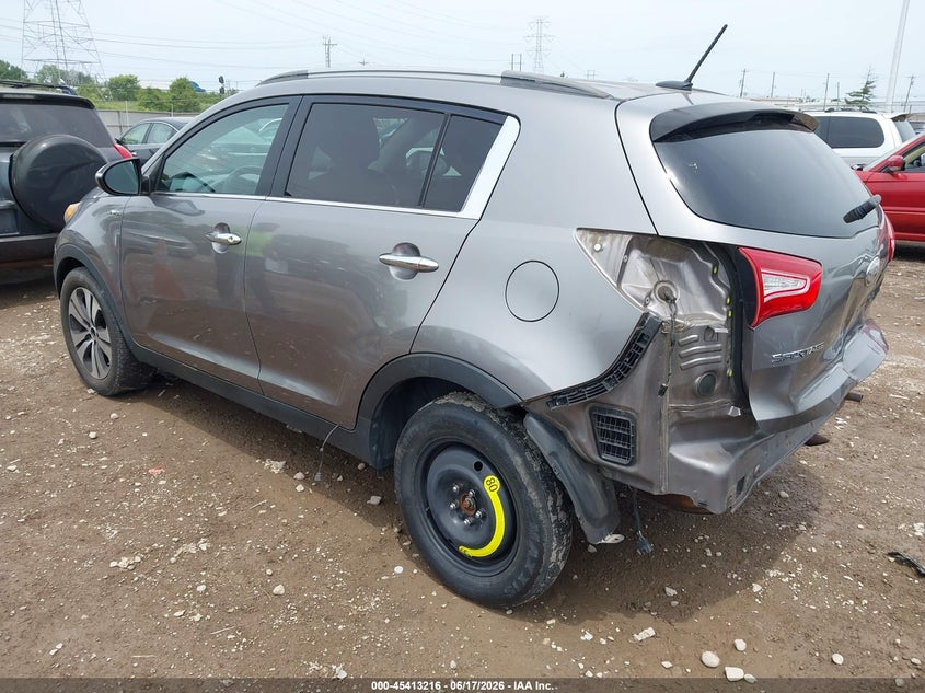 2013 Kia Sportage VIN KNDPCCA23D7463349 IAAI salvage auction — REAR END, Salvage Title, sold $1,450 on 2026-07-16 (photo 3)