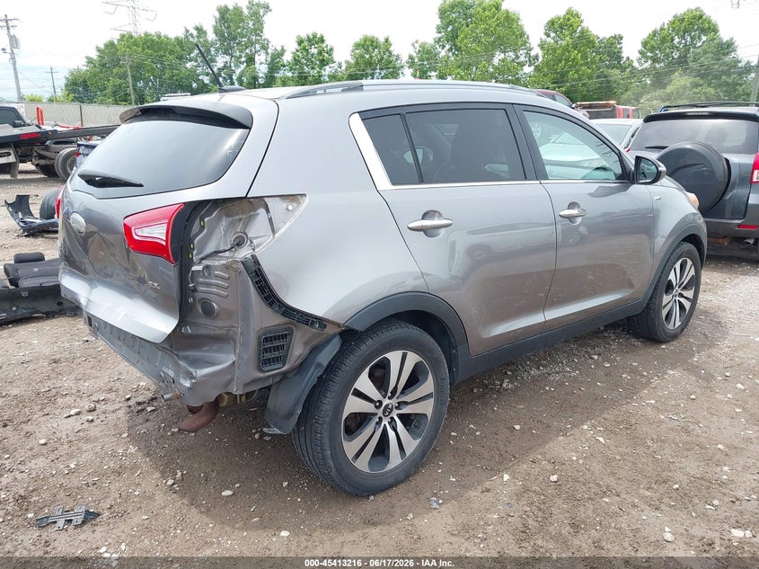 2013 Kia Sportage VIN KNDPCCA23D7463349 IAAI salvage auction — REAR END, Salvage Title, sold $1,450 on 2026-07-16 (photo 4)