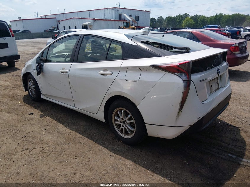2016 Toyota Prius VIN JTDKBRFU7G3501168 IAAI salvage auction — LEFT & RIGHT, Salvage - 75% Or Less (Maryland), sold $4,550 on 2026-07-22 (photo 3)