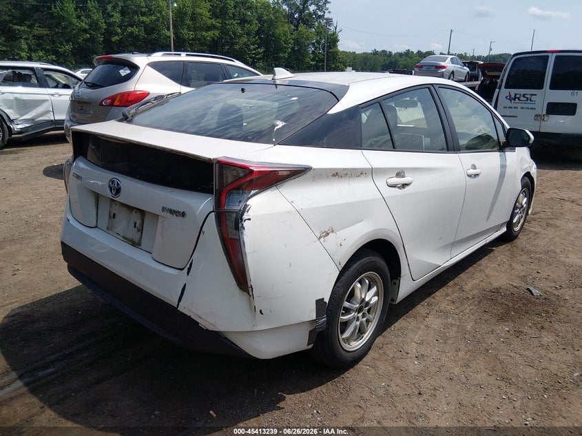 2016 Toyota Prius VIN JTDKBRFU7G3501168 IAAI salvage auction — LEFT & RIGHT, Salvage - 75% Or Less (Maryland), sold $4,550 on 2026-07-22 (photo 4)