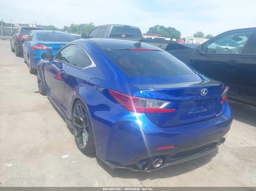 2015 Lexus Rc-f VIN JTHHP5BC2F5002717 IAAI salvage auction — FRONT END, Salvage Title, sold $18,100 on 2026-07-29 (photo 3)