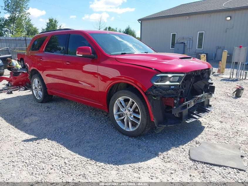 2021 Dodge Durango VIN 1C4RDJDG6MC765114 IAAI salvage auction — FRONT END, Salvage Title, sold $11,300 on 2026-07-29 (photo 1)