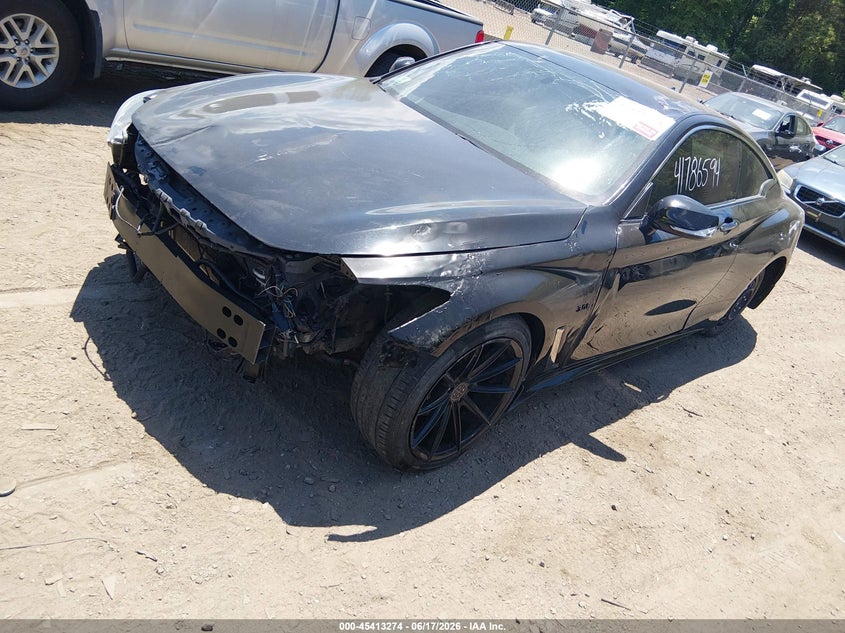 2017 Infiniti Q60 VIN JN1EV7EK5HM361046 IAAI salvage auction — FRONT END, Salvage (Massachusetts), sold $3,050 on 2026-07-07 (photo 2)